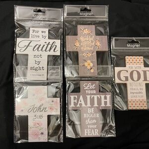 Inspirational Magnet Set with Faith Quotes